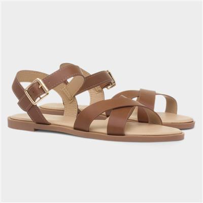 Lottie Womens Tan Wider Fit Sandal