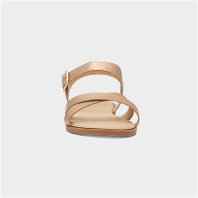 Lottie Womens Rose Gold Wider Fit Sandal