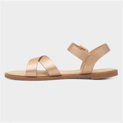 Lottie Womens Rose Gold Wider Fit Sandal