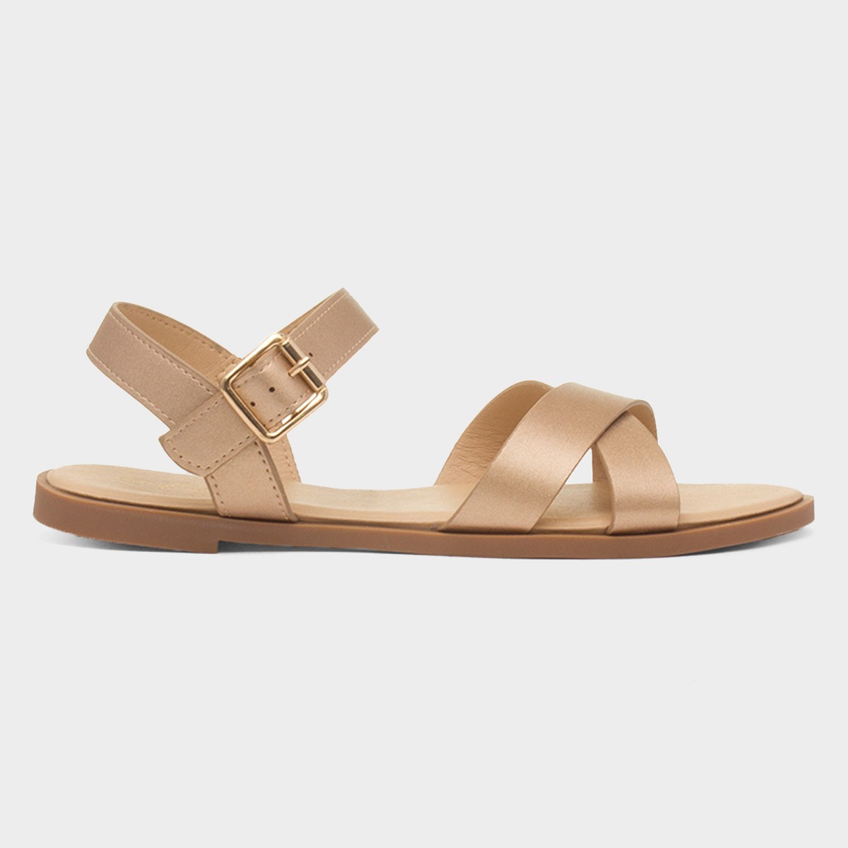 Lottie Womens Rose Gold Wider Fit Sandal