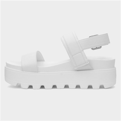 Agatha Womens White Chunky Sandal
