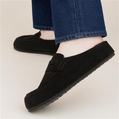 Sydney Womens Black Mule Sandal