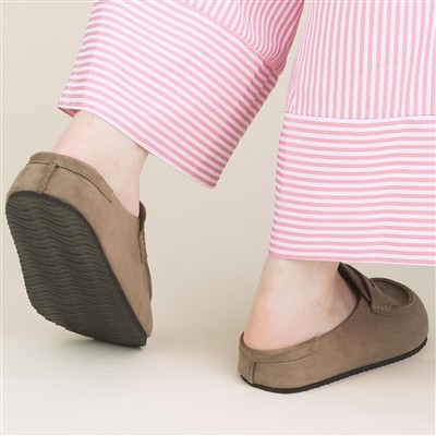 Sydney Womens Taupe Mule Sandal