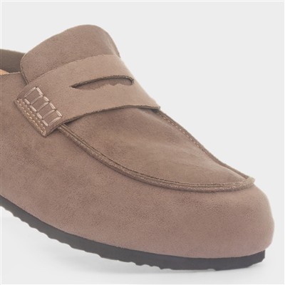Sydney Womens Taupe Mule Sandal
