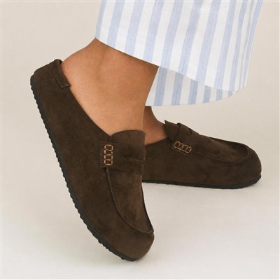 Sydney Womens Brown Mule Sandal