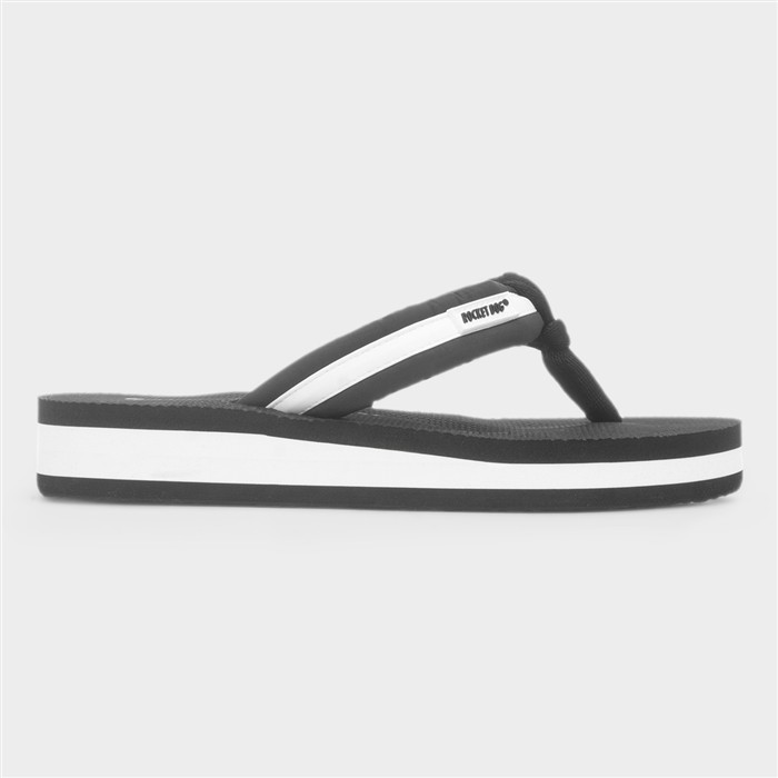 Monica Black Womens EVA Flip Flop