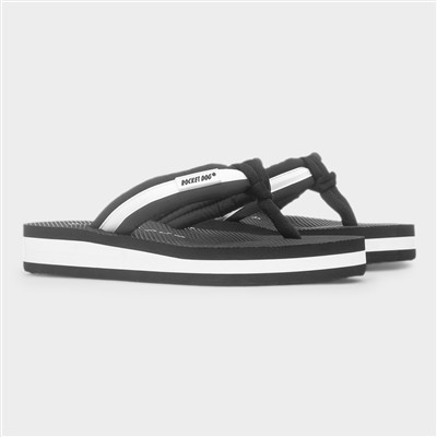 Monica Black Womens EVA Flip Flop