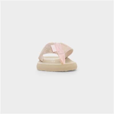 Adios Tony Womens Pink Snake Flip Flop