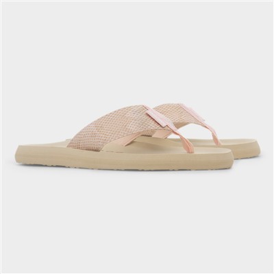 Adios Tony Womens Pink Snake Flip Flop