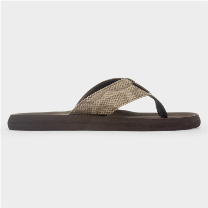 Adios Tony Womens Taupe EVA Flip Flop