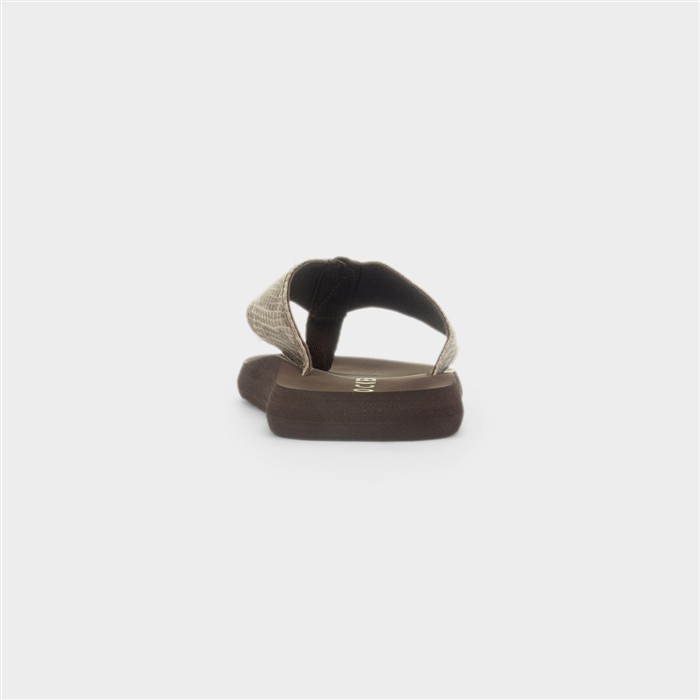 Adios Tony Womens Taupe EVA Flip Flop