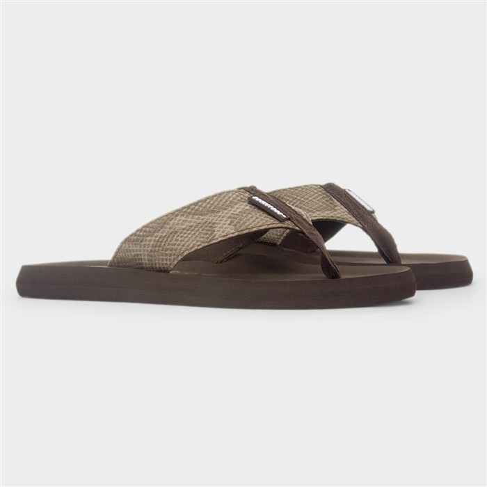 Adios Tony Womens Taupe EVA Flip Flop