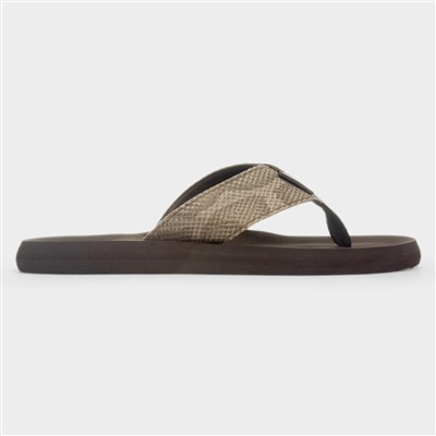 Adios Tony Womens Taupe EVA Flip Flop