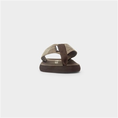 Adios Tony Womens Taupe EVA Flip Flop
