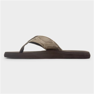 Adios Tony Womens Taupe EVA Flip Flop