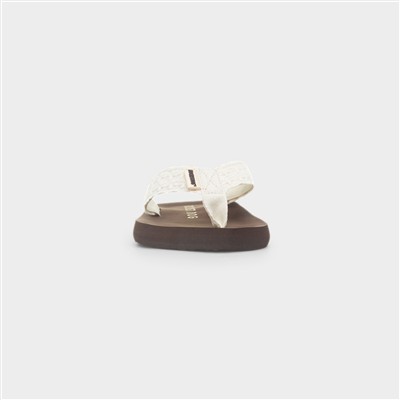 Adios Annie Womens Brown EVA Flip Flop