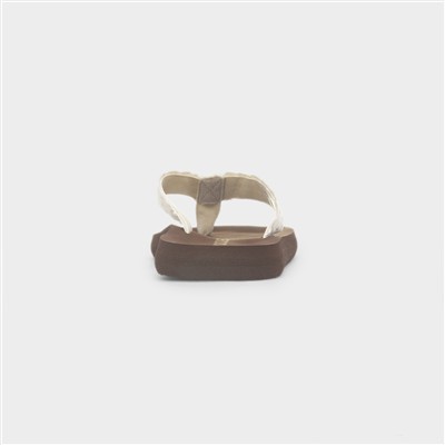 Adios Annie Womens Brown EVA Flip Flop