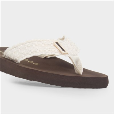 Adios Annie Womens Brown EVA Flip Flop