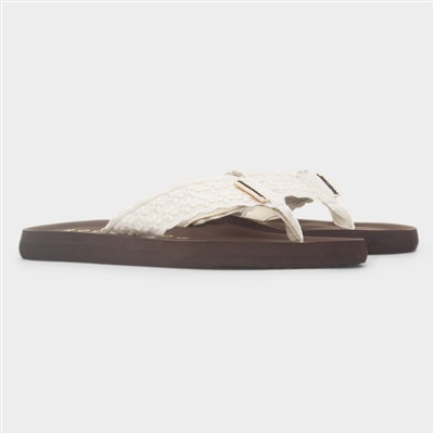 Adios Annie Womens Brown EVA Flip Flop