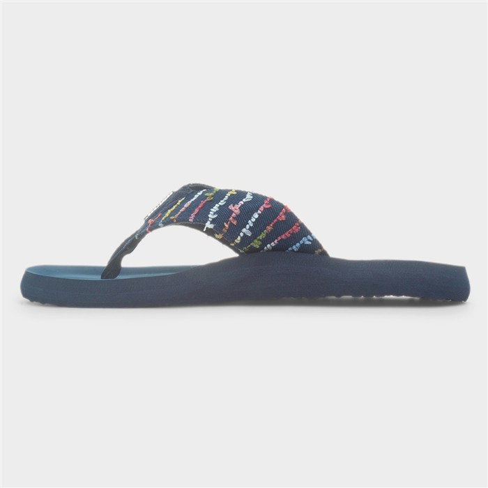 Adios Radio Womens Blue EVA Flip Flops