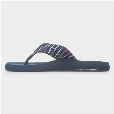 Adios Radio Womens Blue EVA Flip Flops