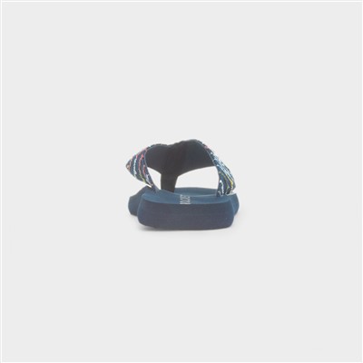 Adios Radio Womens Blue EVA Flip Flops