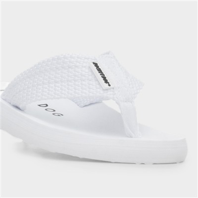Adios Womens White EVA Flip Flop
