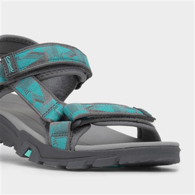 Stanton Womens Grey & Blue Sandal