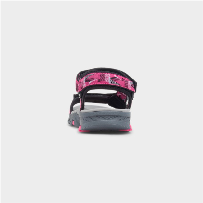 Stanton Womens Black & Fuchsia Sandal
