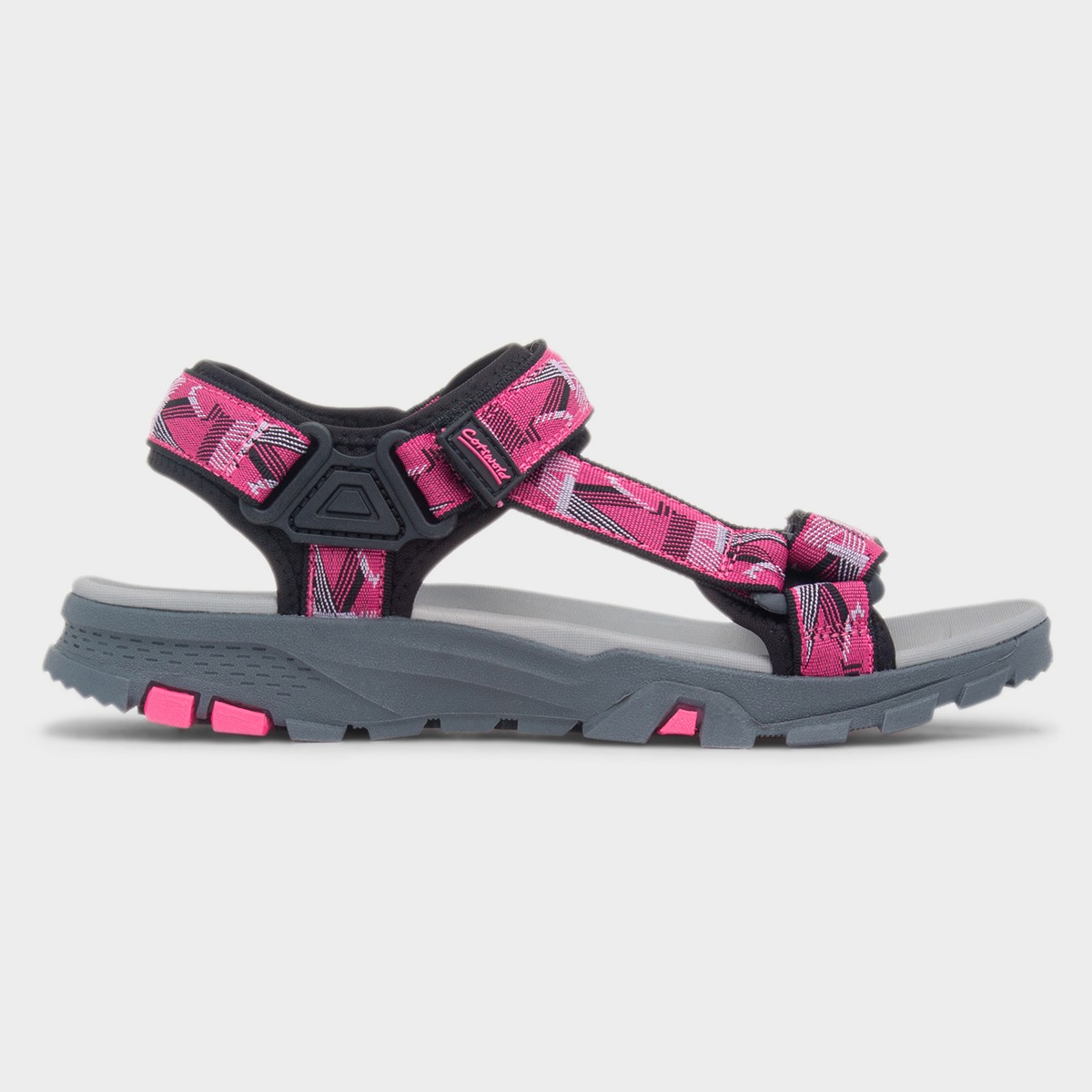 Stanton Womens Black & Fuchsia Sandal