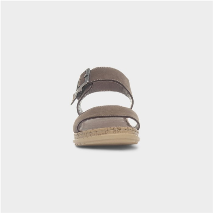 Ellie Womens Fossil Leather Sandal