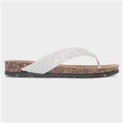 Heavenly Feet Crocus Womens White Toe Post Sandal (Click For Details)