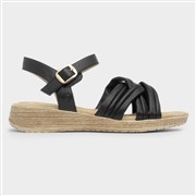 Heavenly Feet Symphony Womens Black Strappy Sandal (Click For Details)