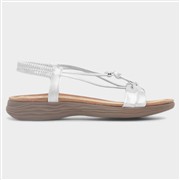 Heavenly Feet Chime Womens Silver Strappy Sandal (Click For Details)
