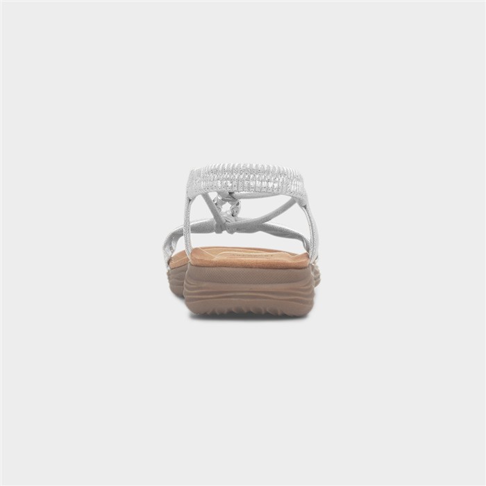 Chime Womens Silver Strappy Sandal