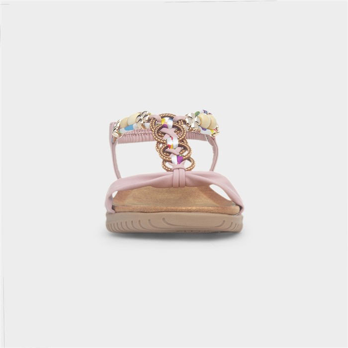 Bright Womens Pink Slingback Sandal
