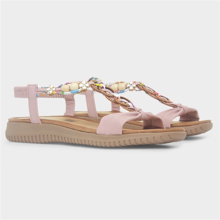 Bright Womens Pink Slingback Sandal