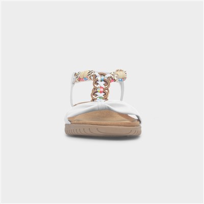 Bright Womens White Slingback Sandal