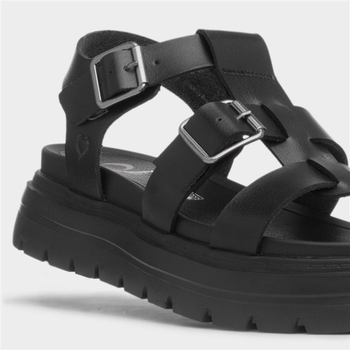 Litesoles Oakley Womens Black Sandal