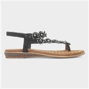 Lunar Charlotte Womens Black Diamante Sandal (Click For Details)