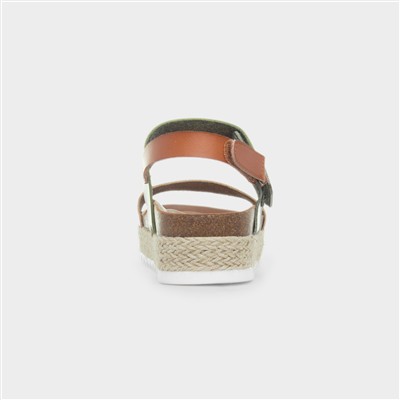 Deanna II Womens Olive Flatform Sandal