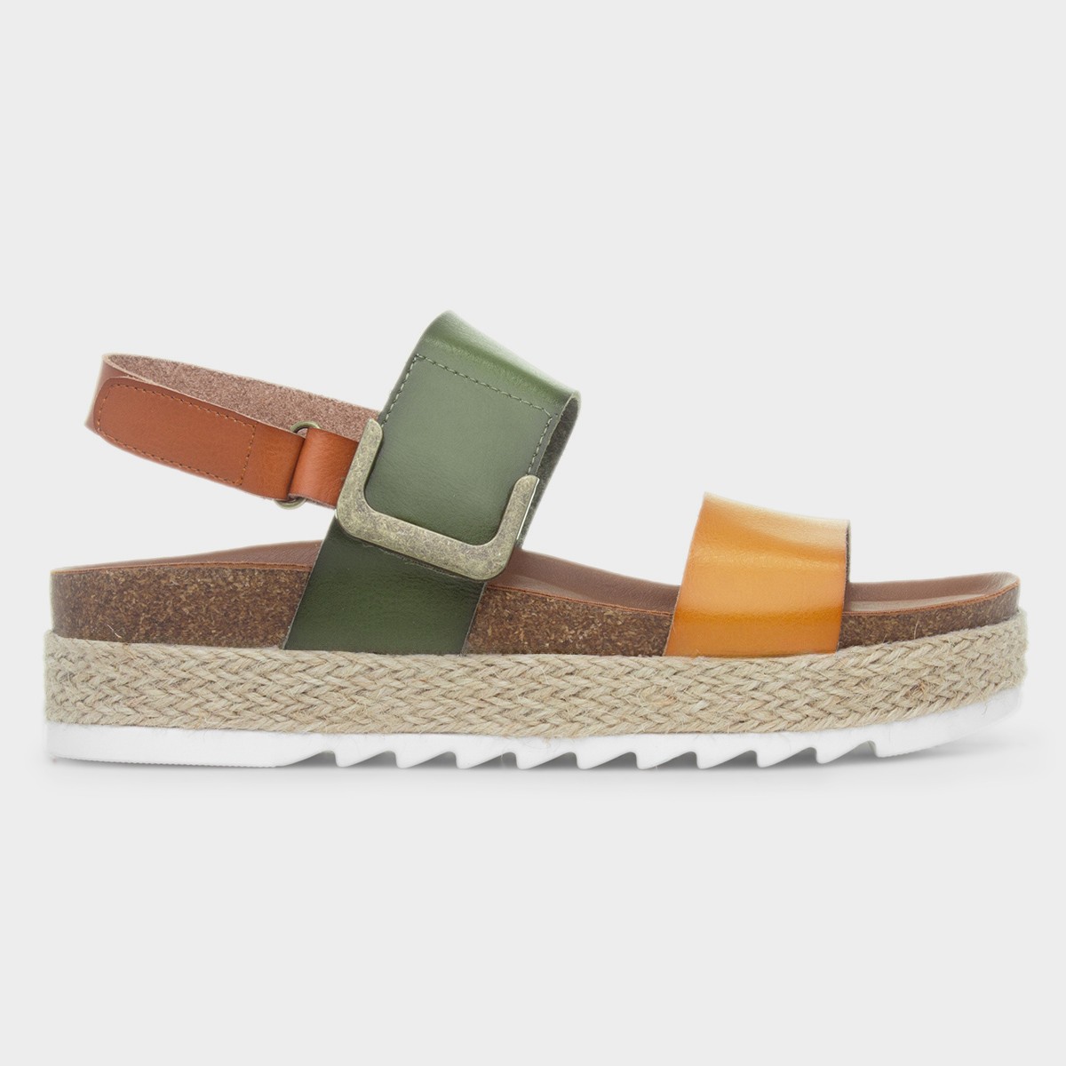 Deanna II Womens Olive Flatform Sandal