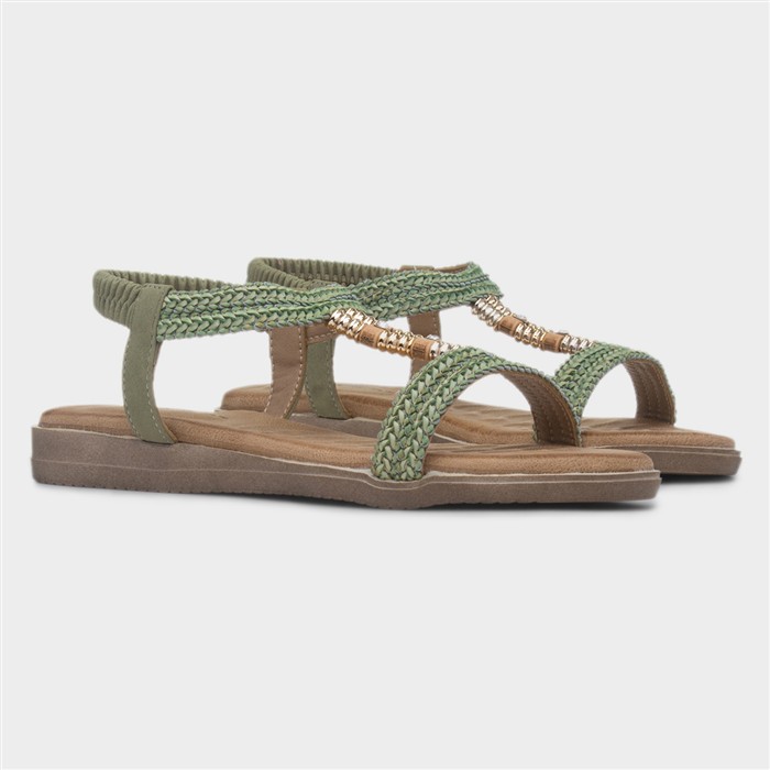 Portofino Womens Khaki Slingback Sandal