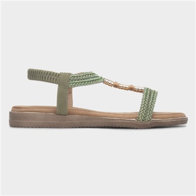 Portofino Womens Khaki Slingback Sandal