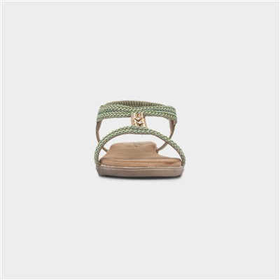 Portofino Womens Khaki Slingback Sandal