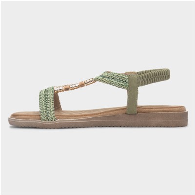 Portofino Womens Khaki Slingback Sandal