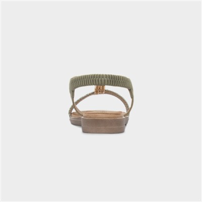 Portofino Womens Khaki Slingback Sandal