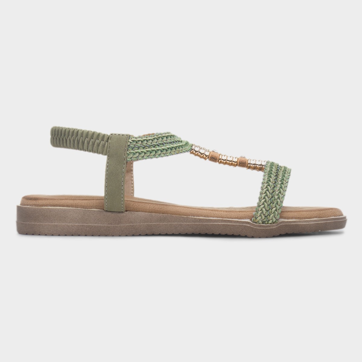 Portofino Womens Khaki Slingback Sandal