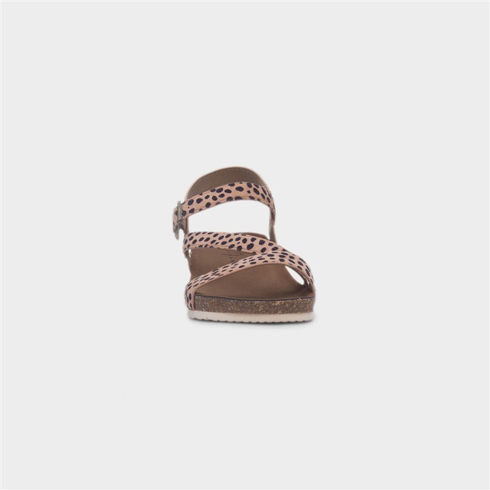Muster Ocelot Beige Womens Wedge Sandal