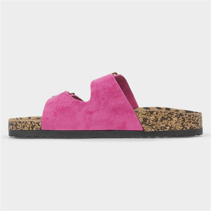 Pecan Womens Fuchsia Womens Mule Sandal